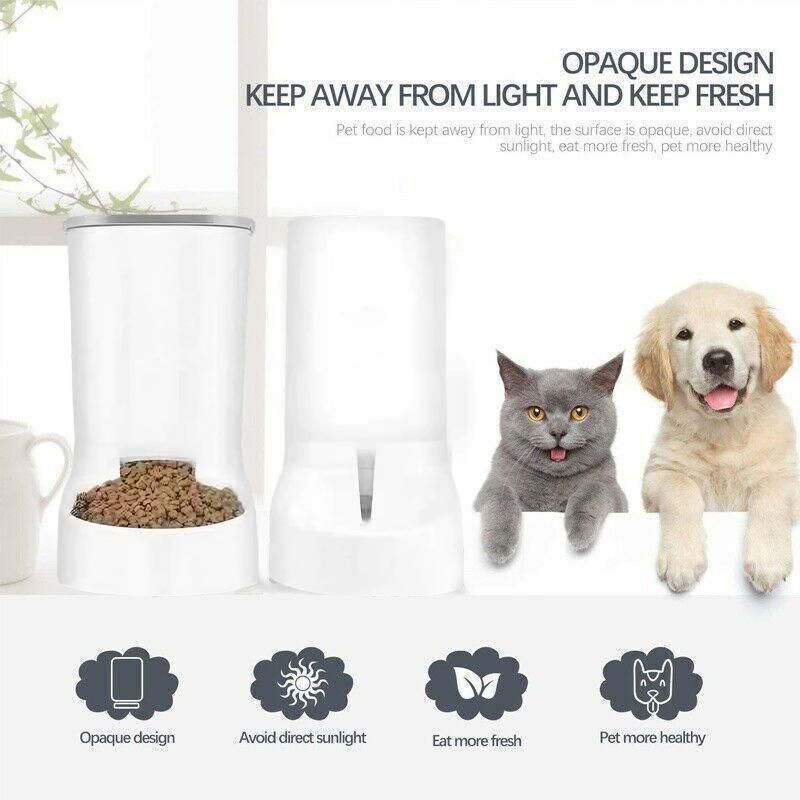 Automatic Pet Dog Cat Food Water Dispenser Feeder Self Feeding Bowl Bottle - Food image 7