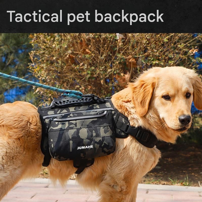 Camouflage color Dog Backpack Harness for Medium to Large Dogs - Tactical Vest with… image 2