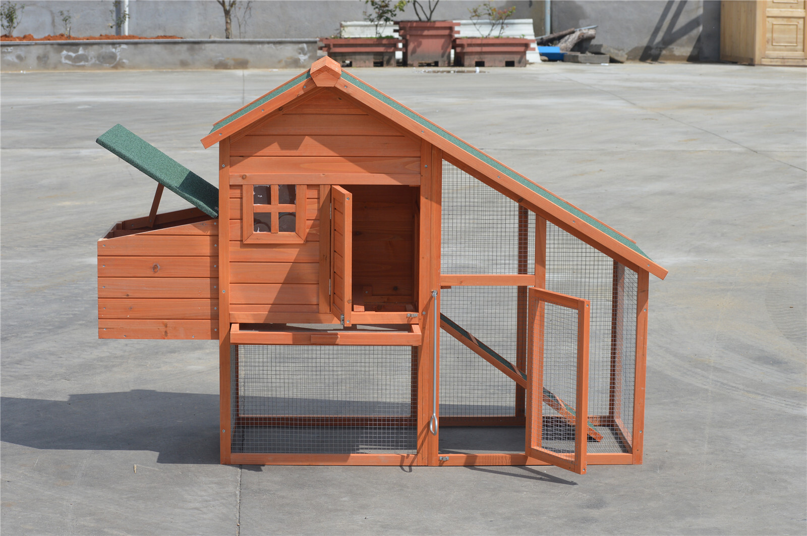 YES4PETS Large Chicken Coop Rabbit Hutch Ferret Cage Hen Chook Cat Kitten House image 6