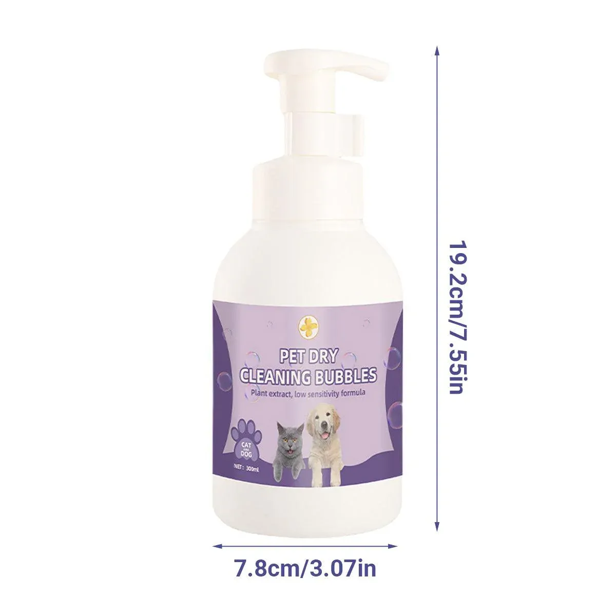 500ml Pet Leave In Dry Cleaning Foam No Rinse Bath Wash for Dogs and Cats image 3