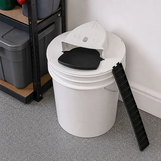 2 x Flip N Slide Bucket Lid Mouse Rat Trap Automatic Reusable
