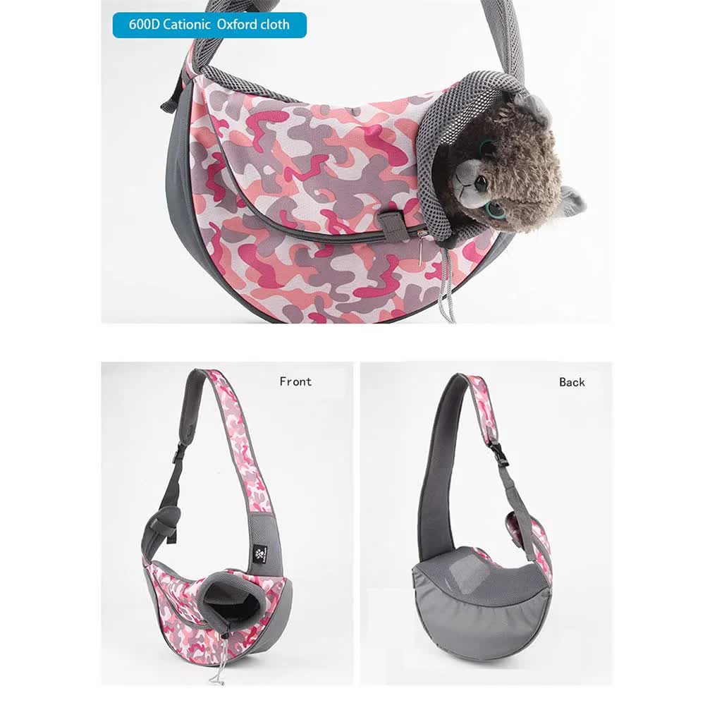 Size L Yellow Dog Pattern Lightweight Single Shoulder Pet Sling Bag - Stylish Durable… image 5