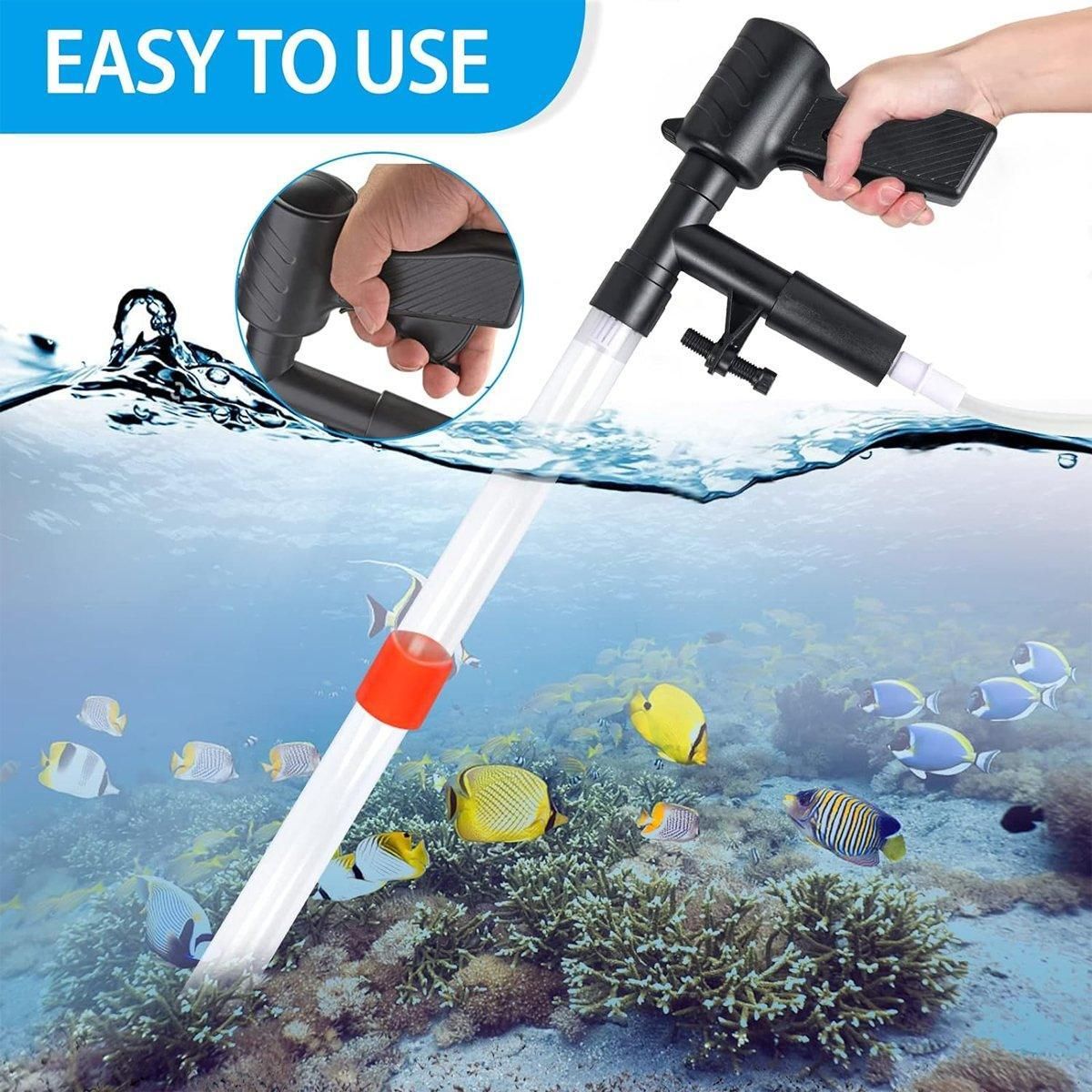 6In1 Fish Tank Cleaner Water Changer Pump Pipe Semi-automatic Cleaning Aquarium image 5