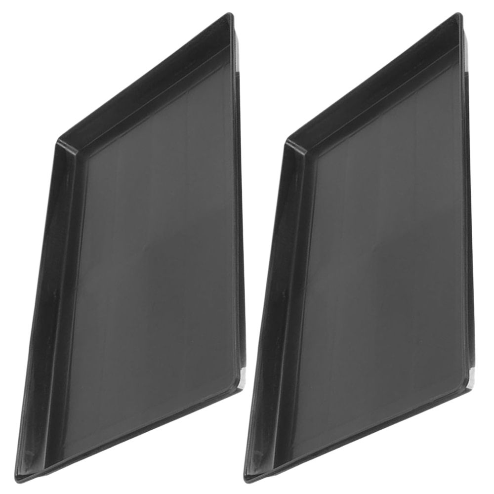 2Pcs Leak Proof Black Plastic Dog Cage Replacement Tray for Kennels and Pet Crates image 5