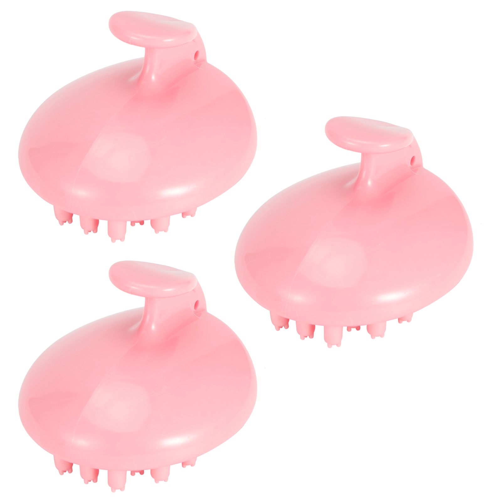 3Pcs Scalp Massage Brush Adult Universal Hairdressing Shampoo Wash Hair Combpink image 6