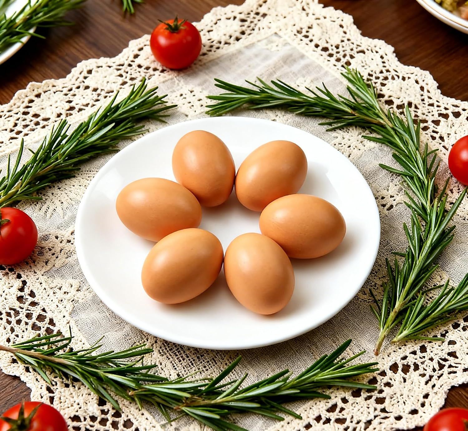 6 PCS Wooden Fake Eggs Dummy Eggs for Nesting Box, Help Laying Hen Poultry Nesting Tool image 4
