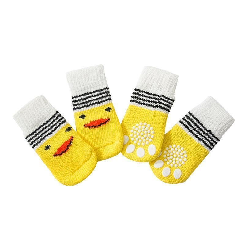 Dog Socks Non-Slip Grip Slip Anti-Slip - Puppy Cat Pet Shoes Slippers M Size - Yellow… image 14