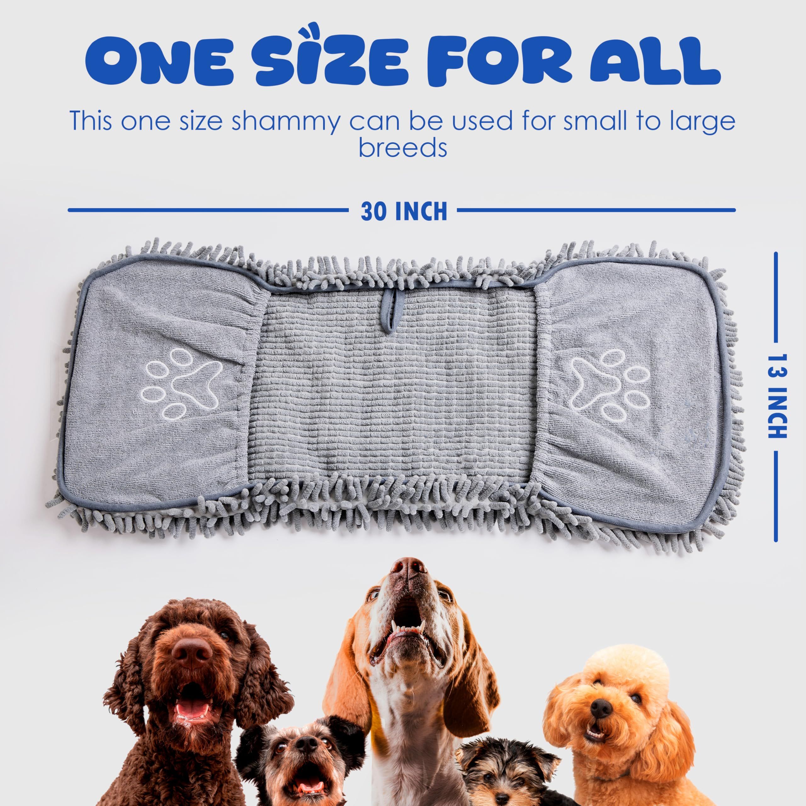 Dog Towel for Drying Dogs – Absorbent Microfiber Bath Towel with Hand Pockets image 6