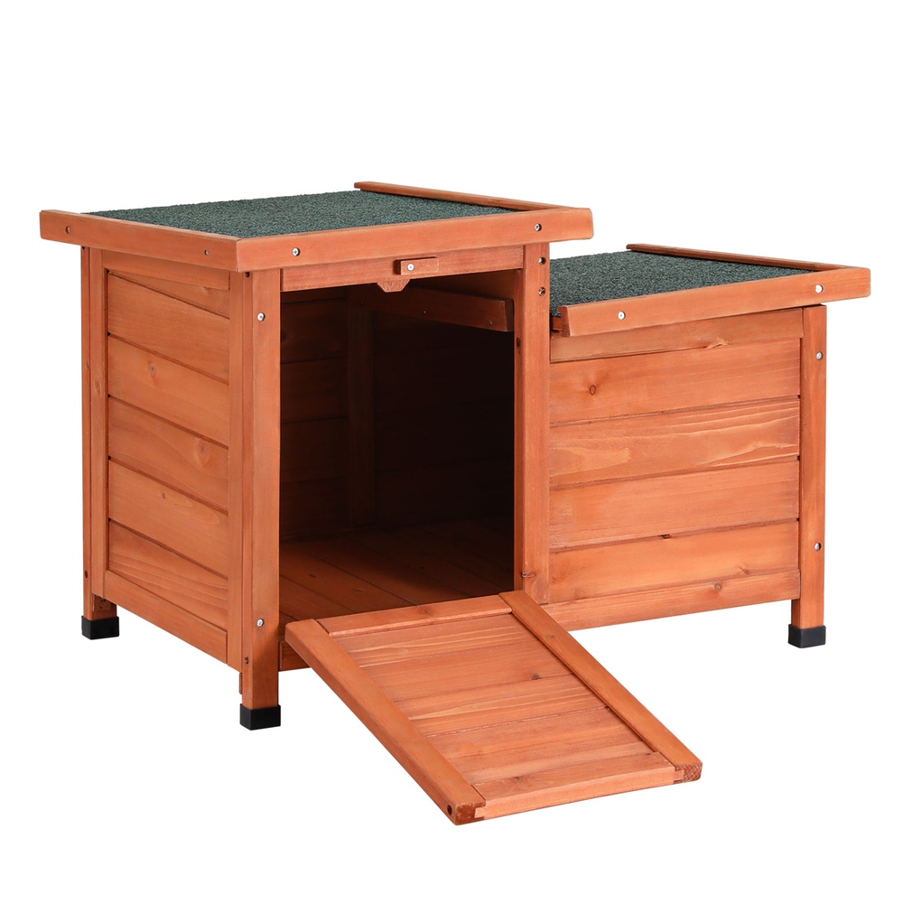 i.Pet Outdoor Cat House Rabbit Hutch Wooden Shelter Indoor Cat House Outdoor Condo… image 3