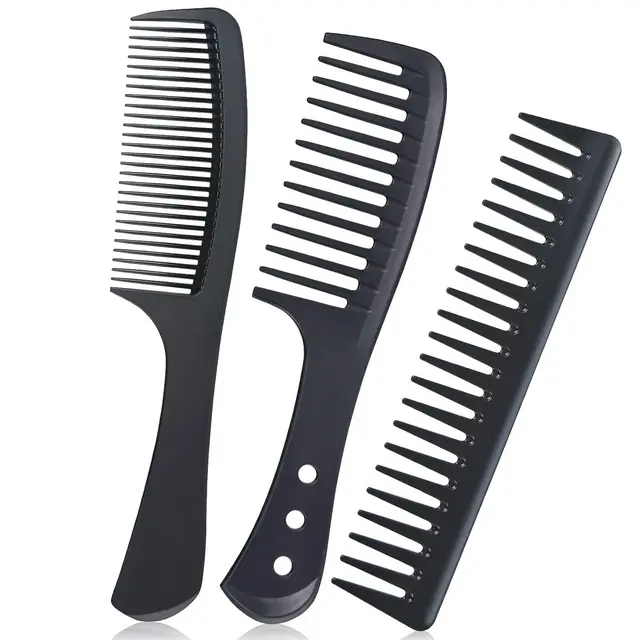 3Pcs Mens Styling Comb Wide Tooth Hair Comb Styling Set, 3 Piece