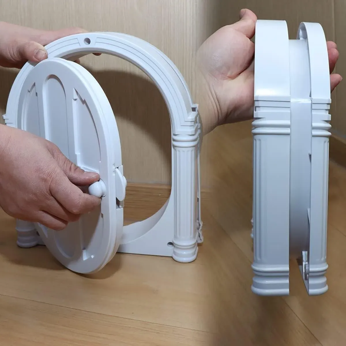 Controllable Cat Dog Door Flap for Pet House Adjustable Entry Exit Pet Door image 9