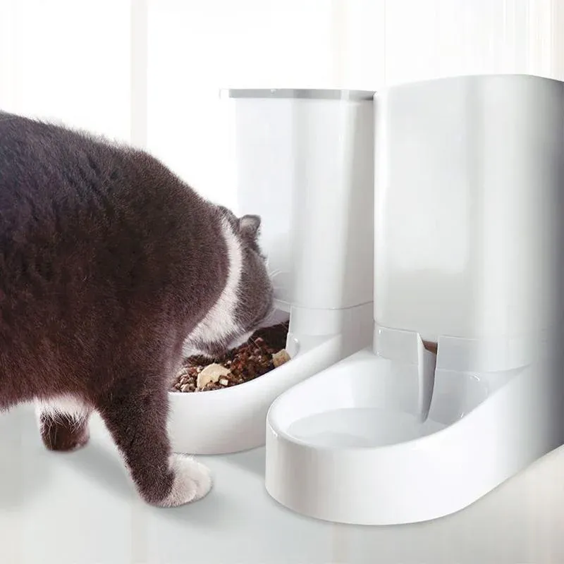 Automatic Pet Dog Cat Food Water Dispenser Feeder Self Feeding Bowl Bottle - Food image 9