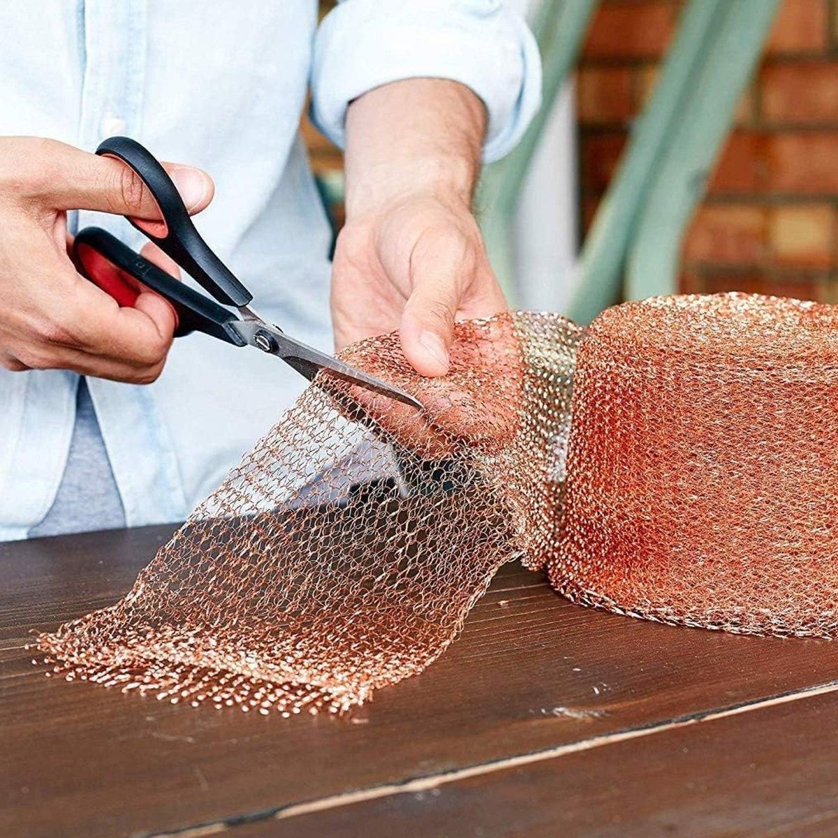 6 Metres Pure Copper Mesh Knitted Soffit Mesh Rats Rodent Slug Snail Control image 5
