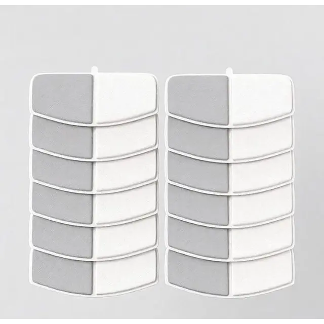 12 crescent-shaped filter cartridges, providing approximately one year's supply