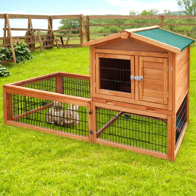 i.Pet Chicken Coop Rabbit Hutch 155cm x 49cm x 90cm Large Chicken Coop Wooden Run Cage…