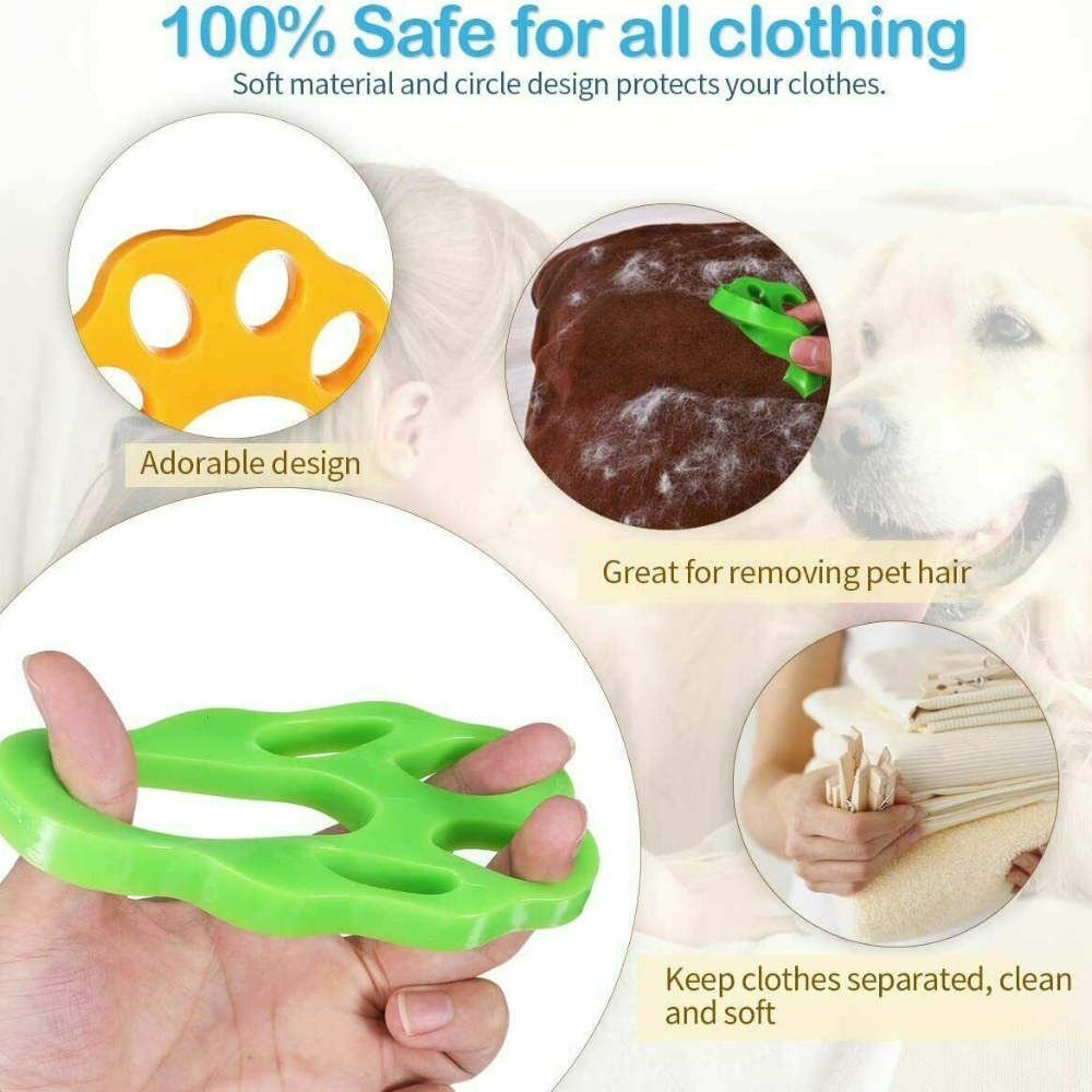 2Pcs Pet Hair Remover Floating Fur Catcher Laundry Lint Dog Cat Washing Machine image 6