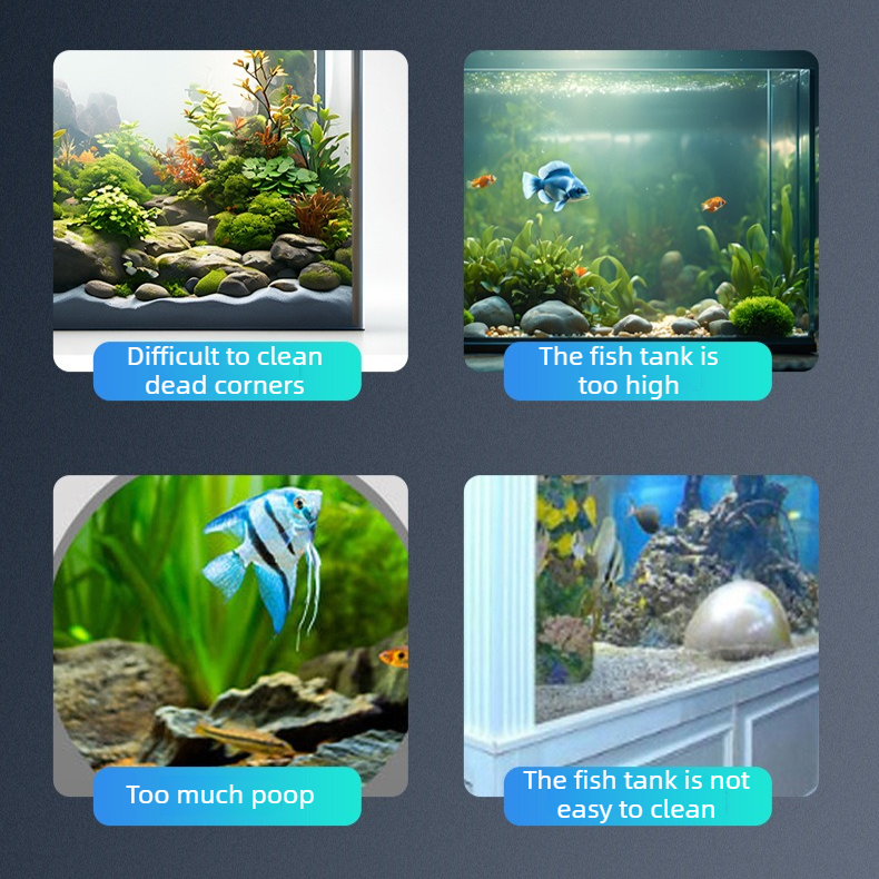 3-in-1 Aquarium Water Change Tool: Sand Cleaning / Waste Removal / Water Change, M image 6