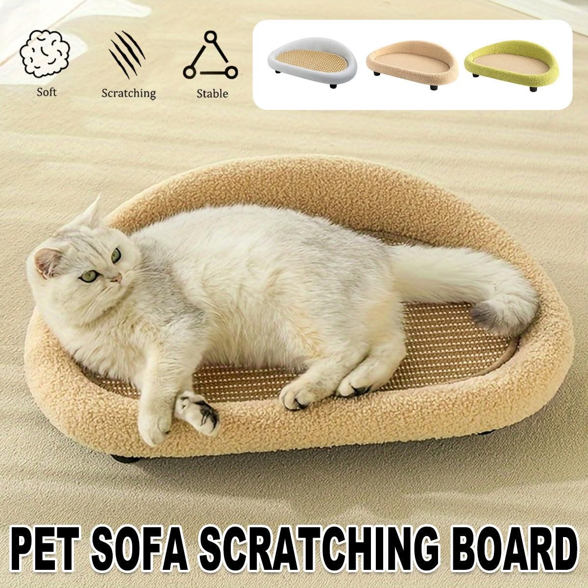 Large Cat Scratching Board Sofa Scratch Resistant Nest for Cats and Kittens - Green image 14