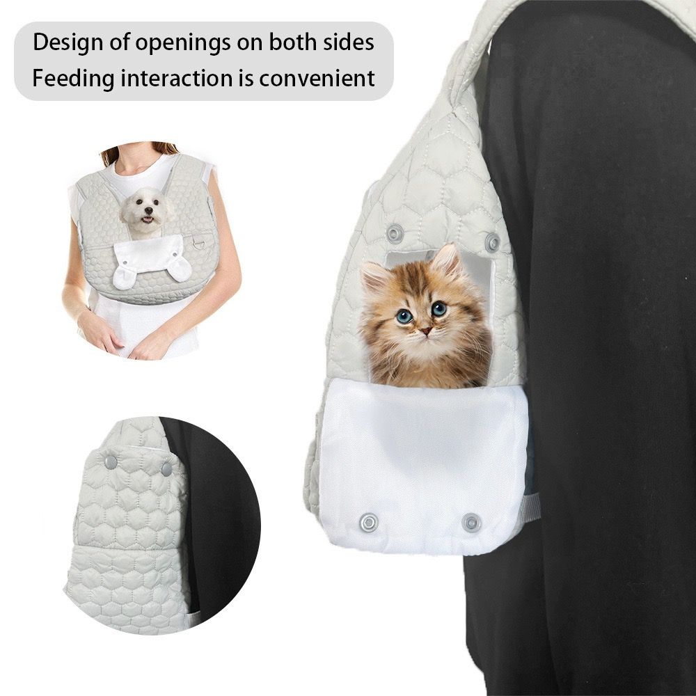 Snuggle Paws Front-Facing Pet Carrier Backpack – Hands-Free Cat & Dog Sling…, Khaki image 4