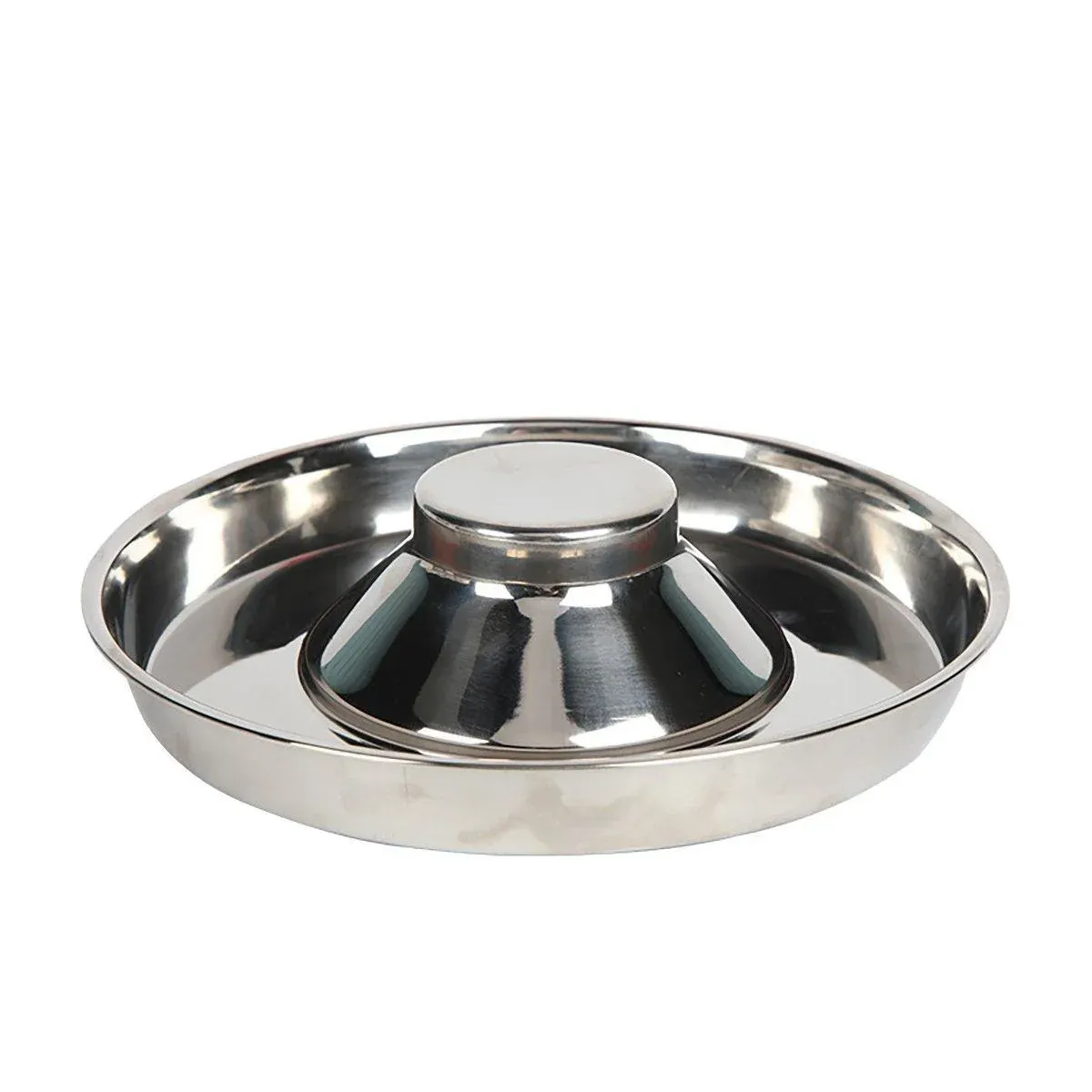 2pcs Stainless Steel Dog Cat Slow Feeder Pet Food Bowl Non-Slip Stop Eating Dish image 14