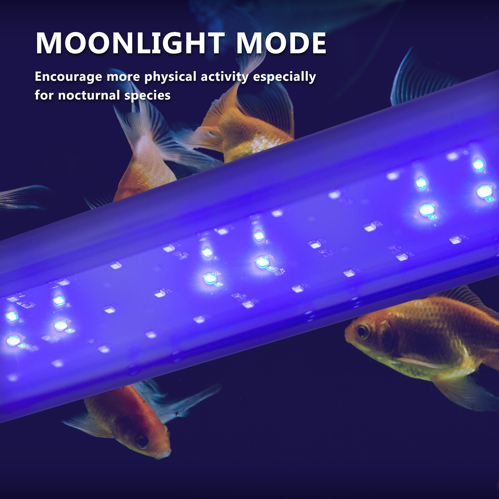 27W Set 2 Aquarium Blue White LED Light for Tank 95–115cm image 5