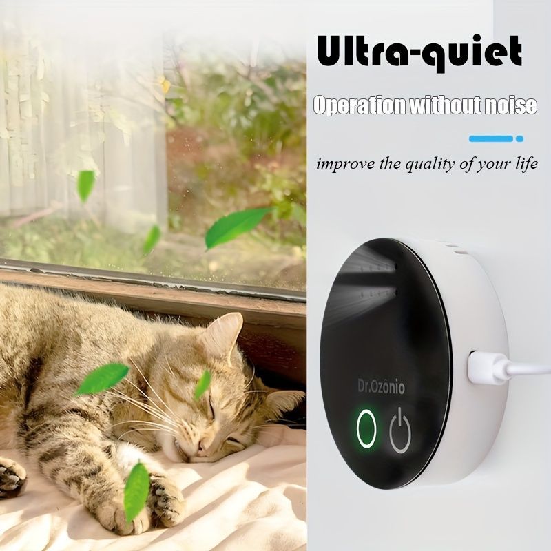 Pet Odor Eliminator Portable Air Freshener Cat Litter Box Deodorizer Dog Smell - White… image 12