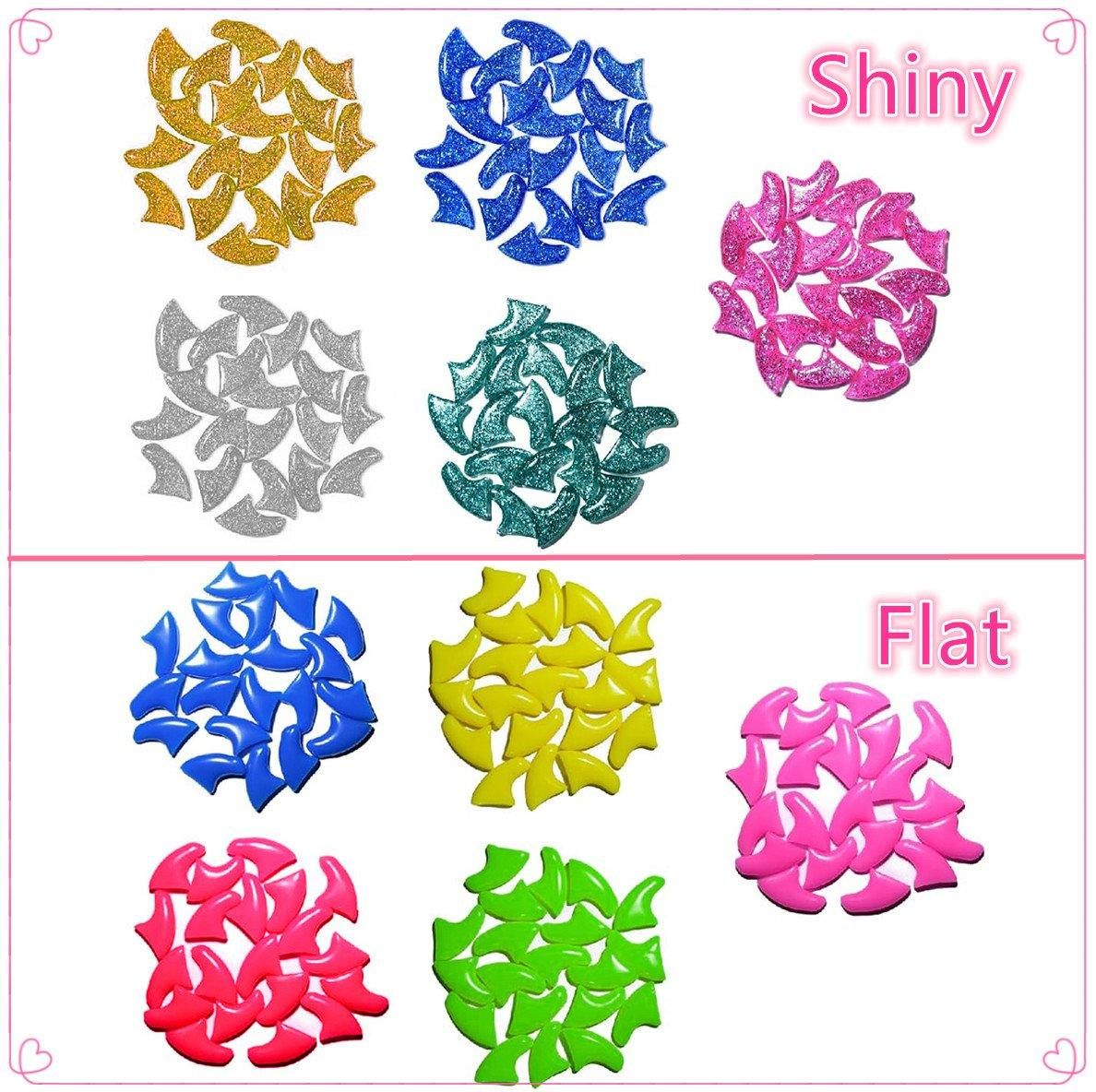 100PCS Anti Scratch Paw Covers for Cats and Kittens Nail Protector Soft Paw - Shiny-M image 5