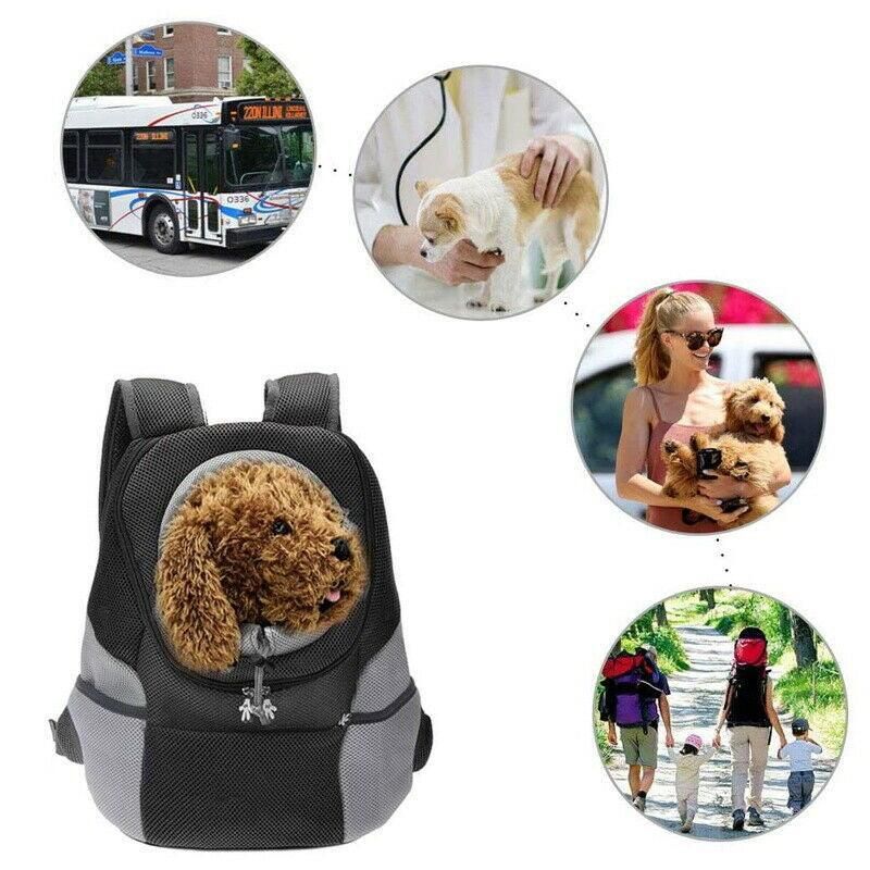 L Size Puppy Travel Mesh Pet Dog Carrier Backpack Front Travel Portable Shoulder Bag… image 6