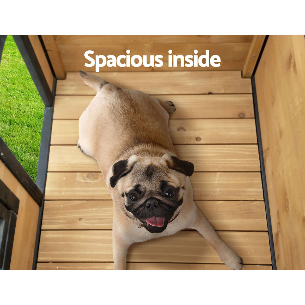 i.Pet Dog Kennel Extra Large Wooden Outdoor Indoor Puppy Pet House Cabin Crate… image 6