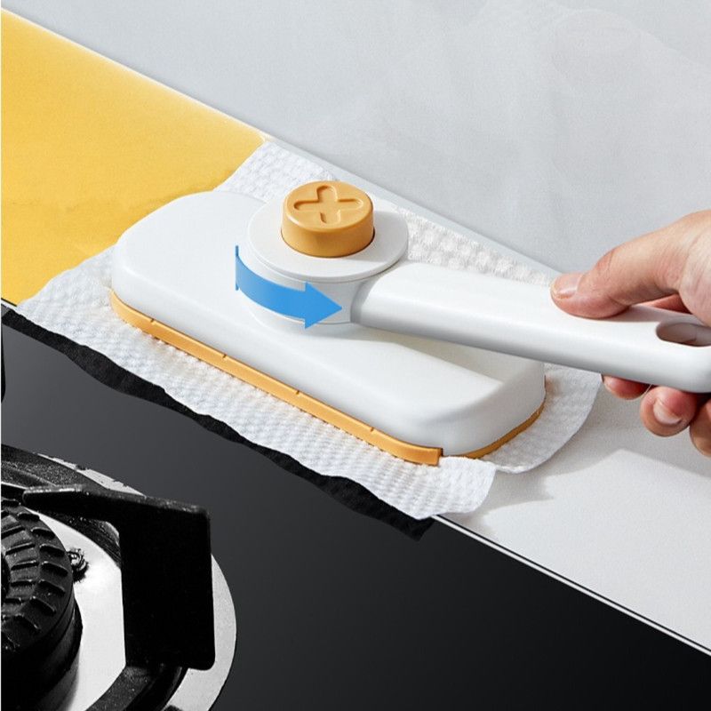 Mini Cleaning Mop for Facial Towels, Hands-Free Rotatable Clamp Cleaning Brush—Gray image 10