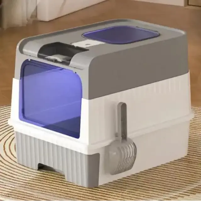Automatic UV Sterilizing Cat Litter Box -Enclosed Design
