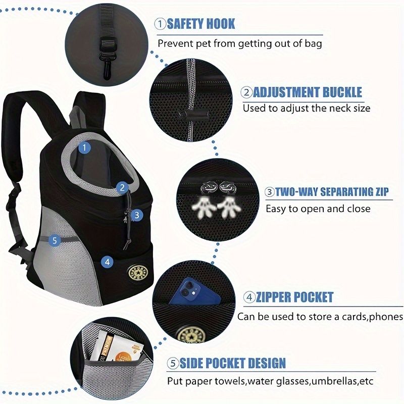 dog carrier backpack small dog carrier – portable pet carrier image 3