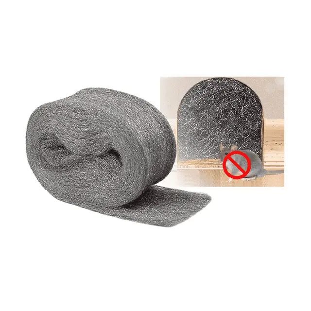 1 Roll Steel Wool for Mice Control 3in ×13 ft Steel Wool