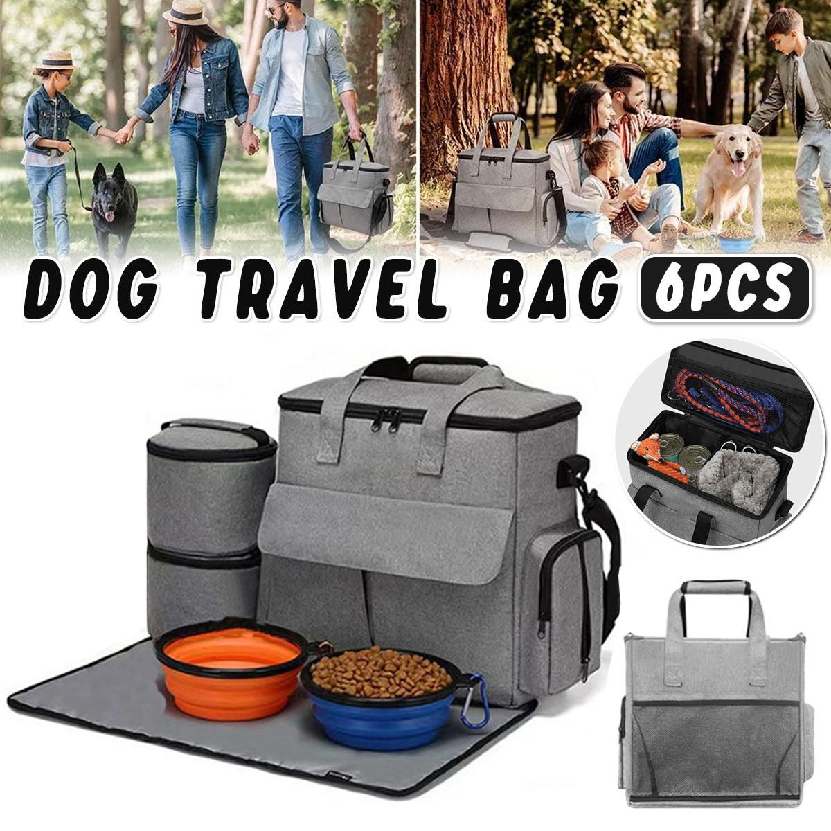 6PCS Pet Travel Outing Backpack Large Capacity Folding Storage Multifunctional image 14