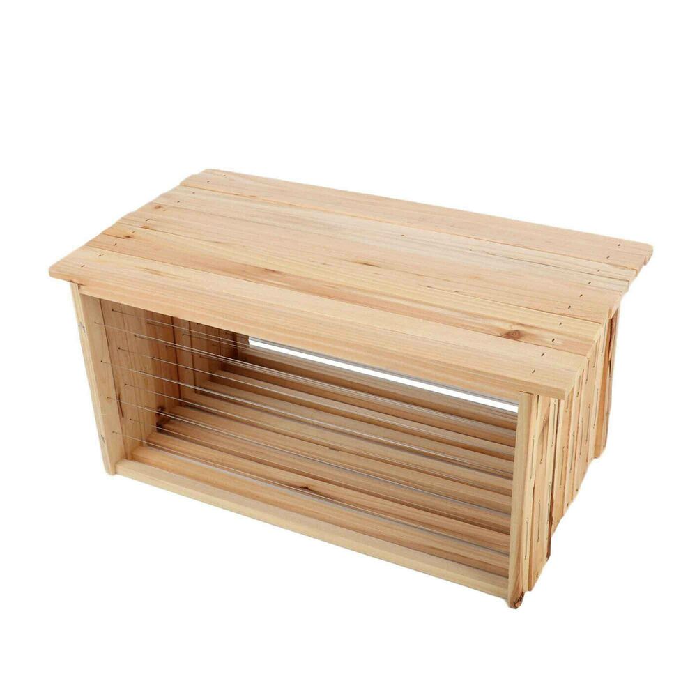 10x Wire Beehive Frame Assembled Wood Steel Unwaxed Deep Hive Frames Beekeeping image 8