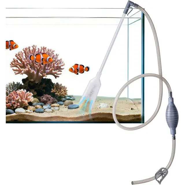 3-in-1 Aquarium Water Change Tool: Sand Cleaning / Waste Removal / Water Change, M