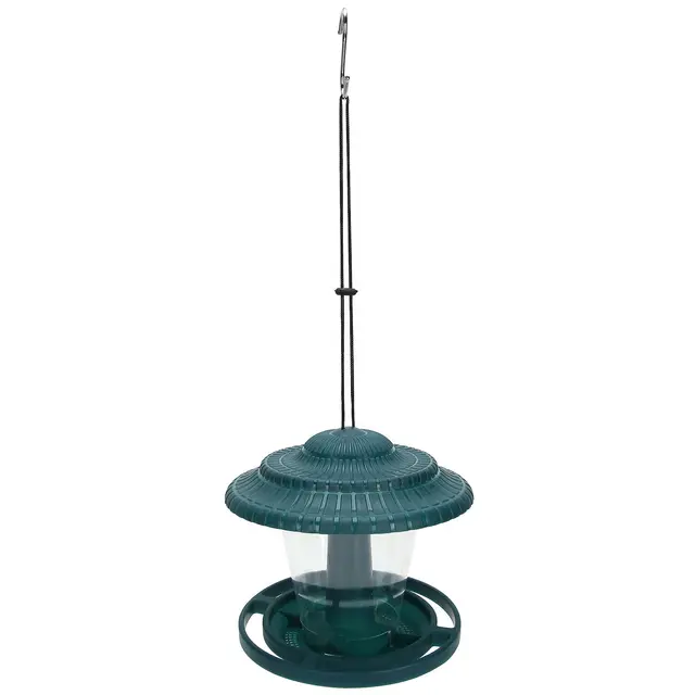 Bird Feeder Waterproof Transparent Hanging Feeding Device for Outdoor Garden Balcony