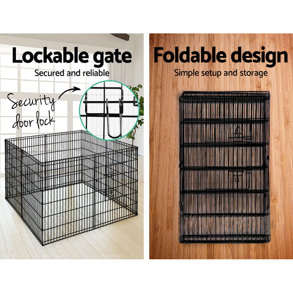 i.Pet 36" 8 Panel Dog Playpen Pet Fence Exercise Cage Enclosure Play Pen image 5