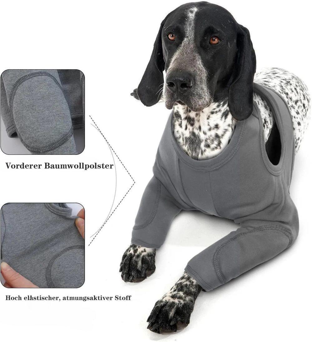 2XL Dog Breathable Elastic Elbow Protection, Dark Gray image 4