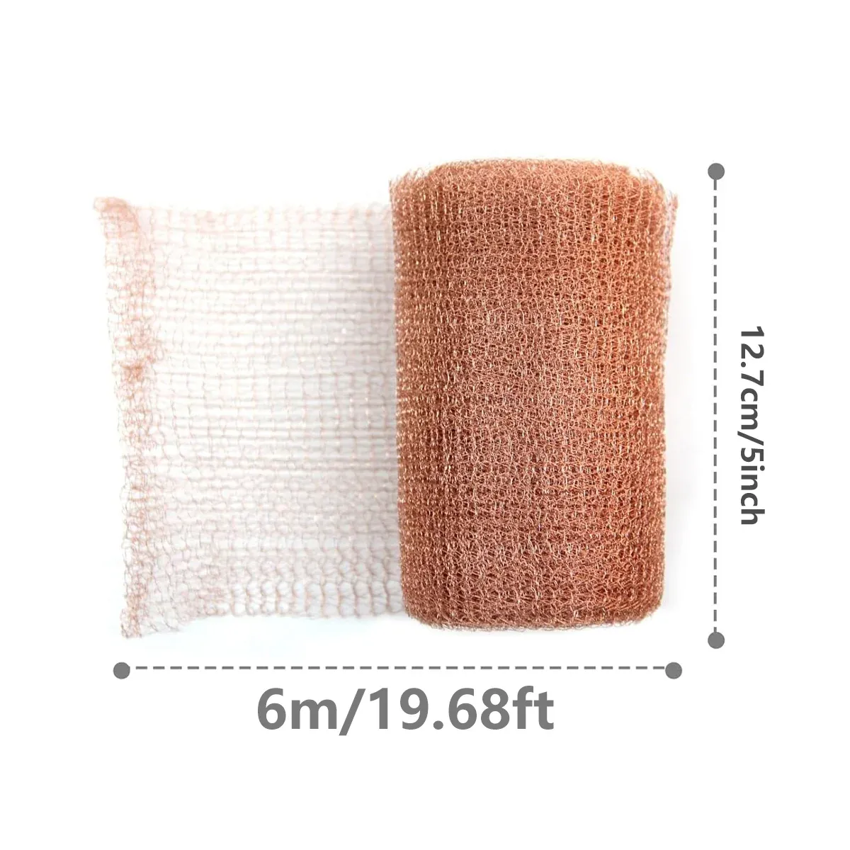 6 Metres Pure Copper Mesh Knitted Soffit Mesh Rats Rodent Slug Snail Control image 3