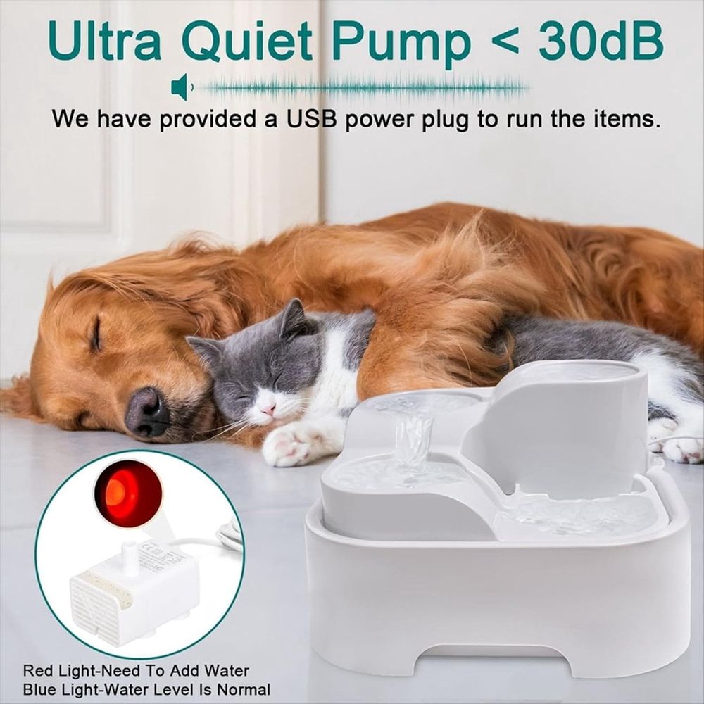 Cat Water Fountain Pet Drinking Fountain for Multiple Pet image 3