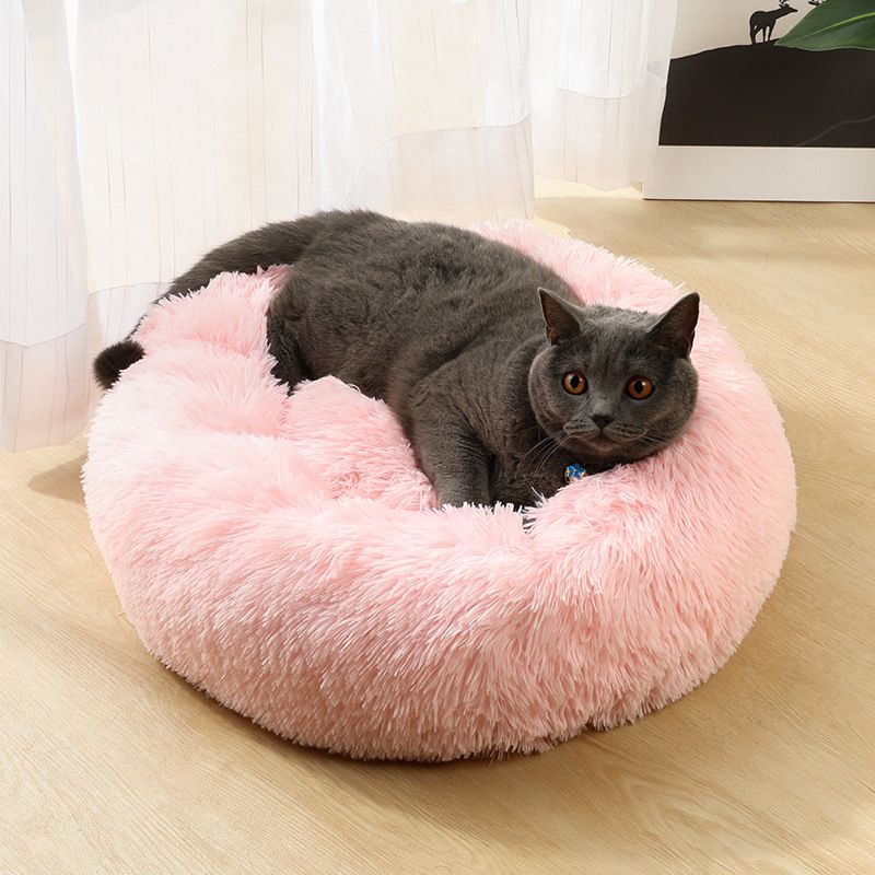 Calming Sleep Ring Pet Bed Tie-Dye Haze Blue 60cm Across image 8