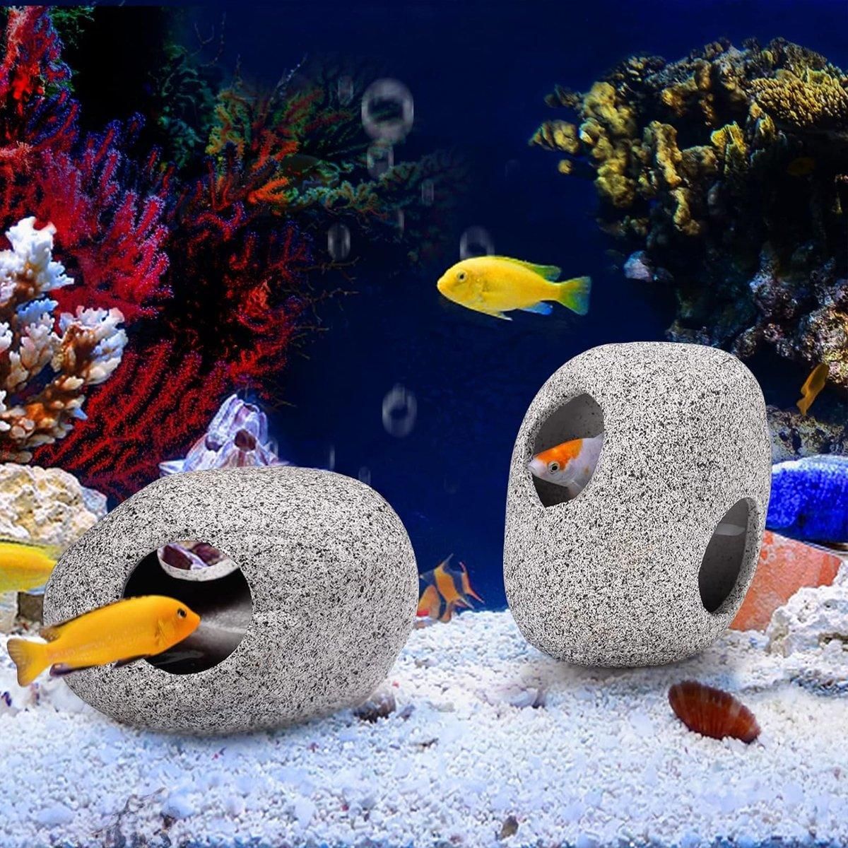 Clay Pot Aquarium Decoration Shrimp House Cichlid Breeding Tank Fish Nest - Ten Holes image 5