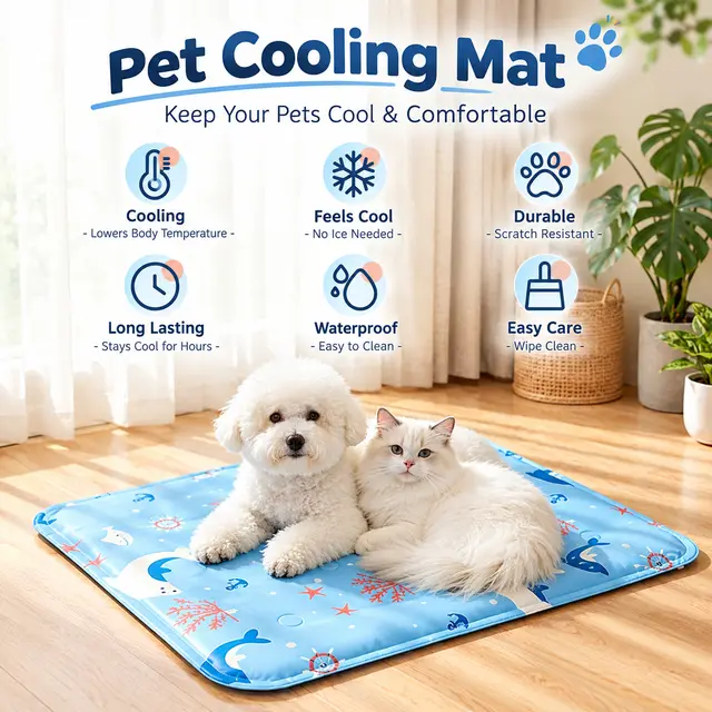 Cooling Gel Pet Mat for Dogs and Cats