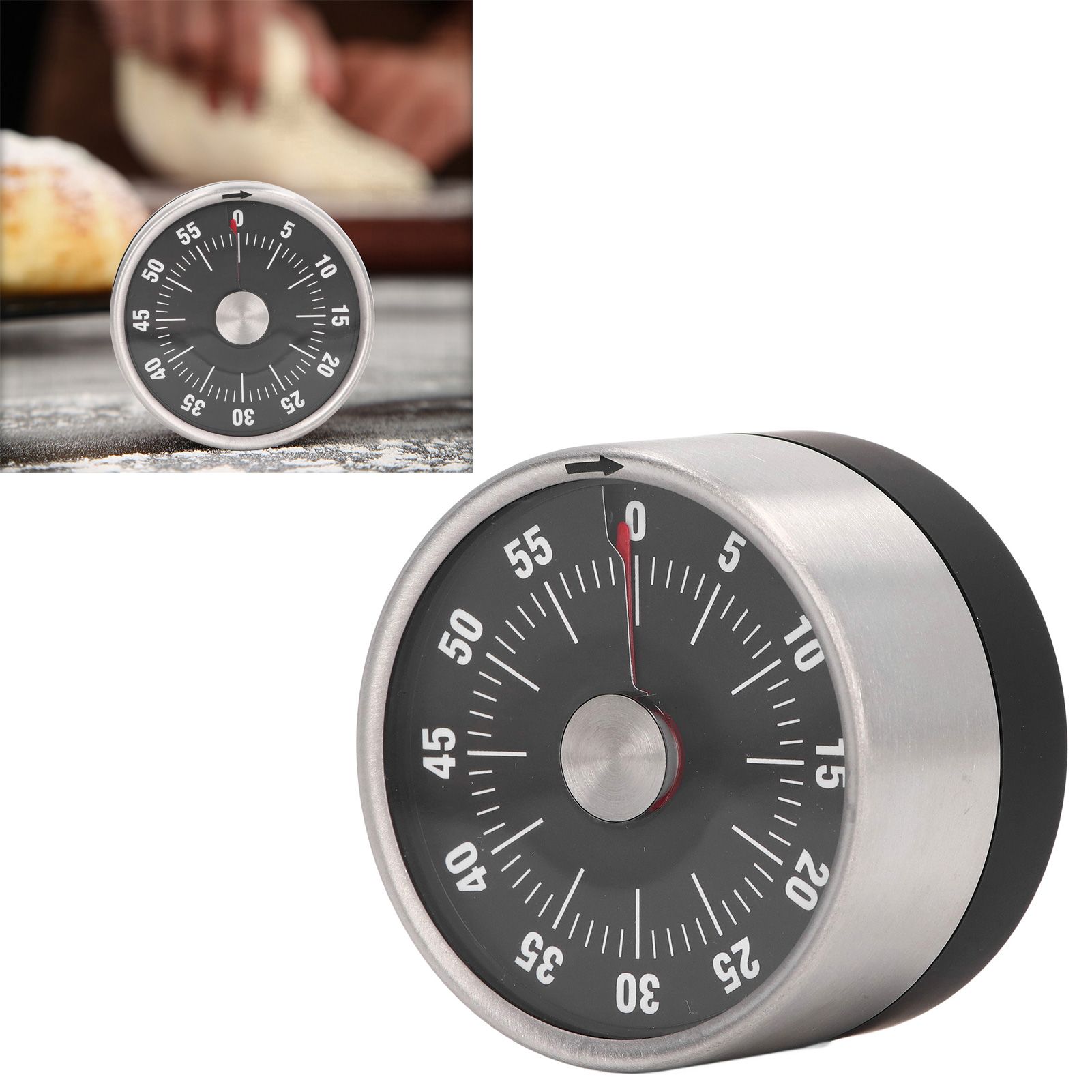 Magnetic Timer Magnet Design Stainless Steel 70db Alert High Accuracy Visual Timer for… image 11