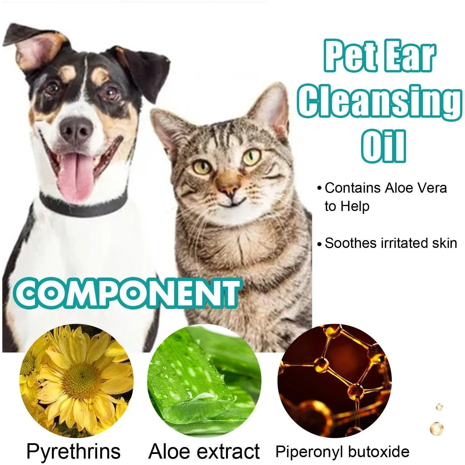 Pet Ear Cleaning Oil for Cats Dogs Deodorize Clean Ears Universal Ear Care Oil image 5