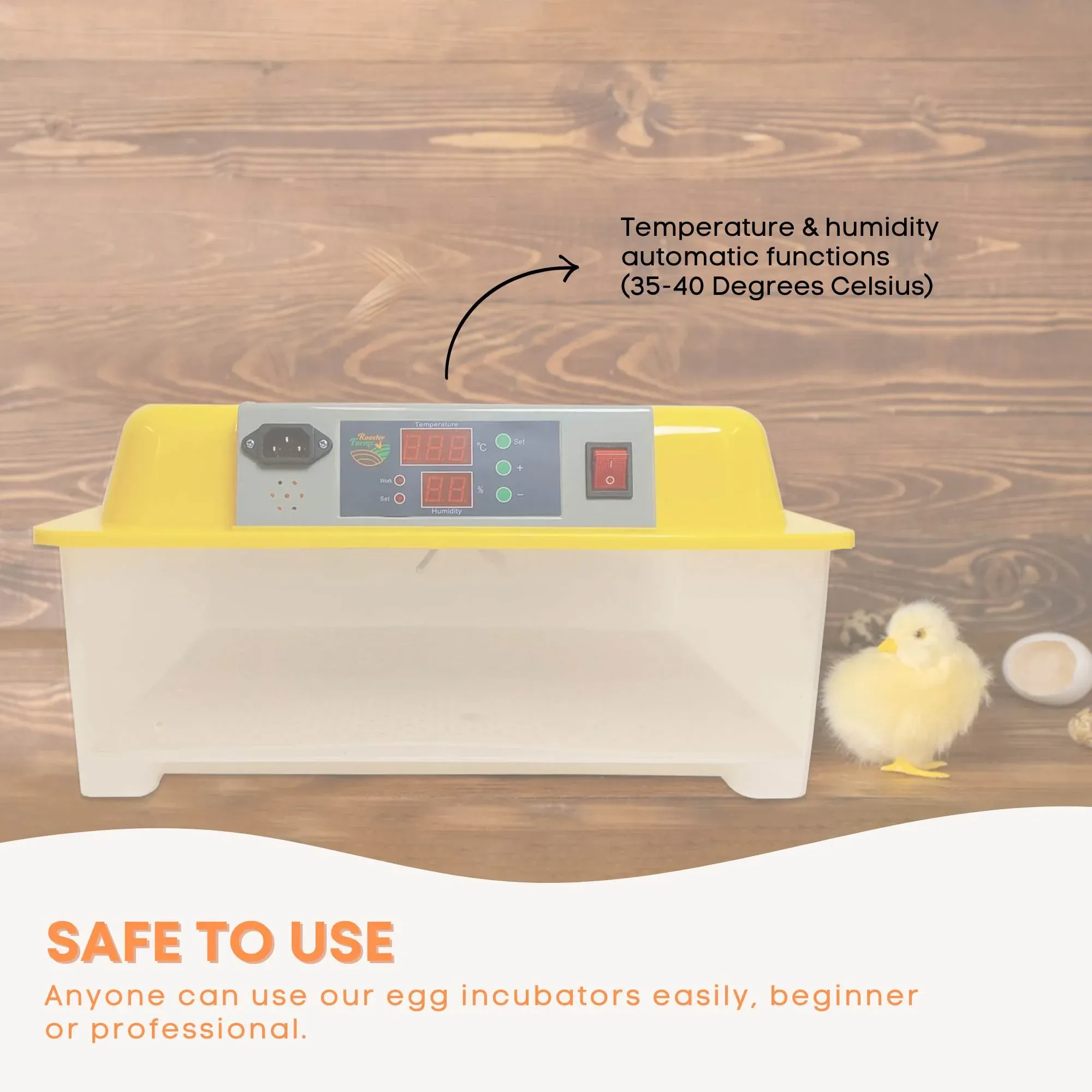 Rooster Farms Electric 24 Egg Incubator + Accessories for Chicken Quail Duck image 7