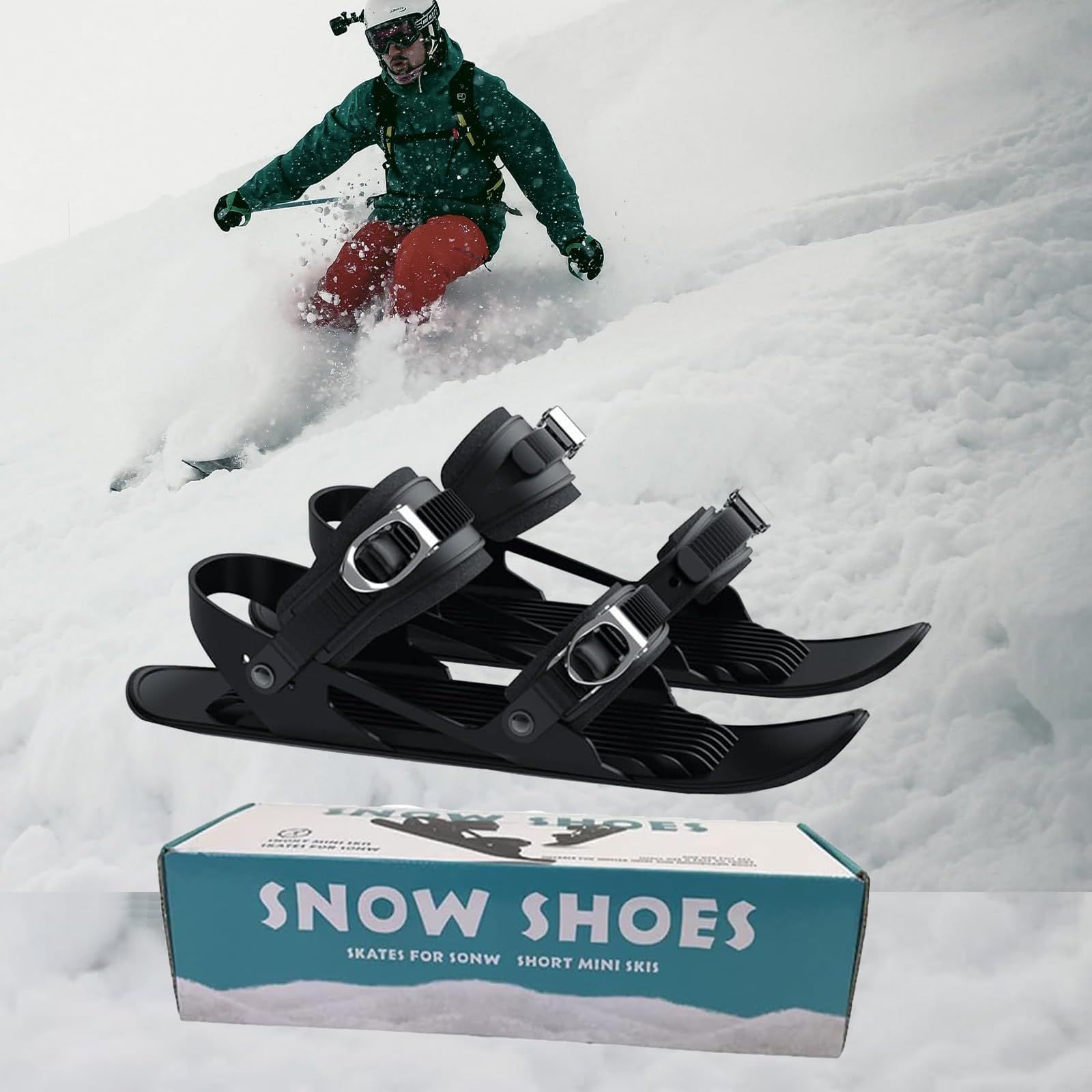 Mini Short Ski Skates for Snow，Mini Short Ski Skates for Snow Pro Version，Adjustable… image 4