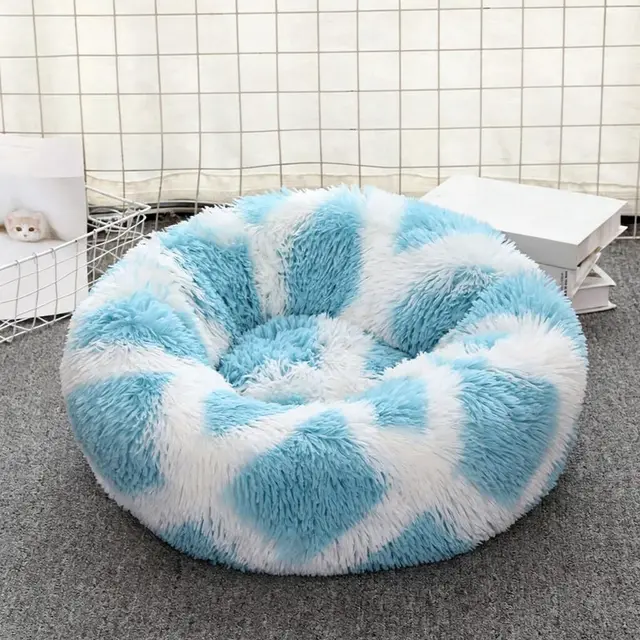 Giant Circular Faux-Fur Nest for Big Pups & Senior Cats
