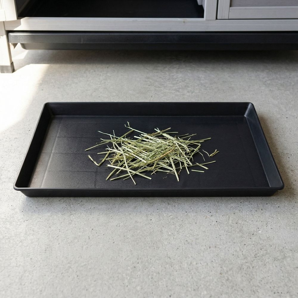 2Pcs Leak Proof Black Plastic Dog Cage Replacement Tray for Kennels and Pet Crates image 3